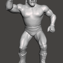 wwe wwf ljn style hulk hogan custom figure 3d print model - Mito3D