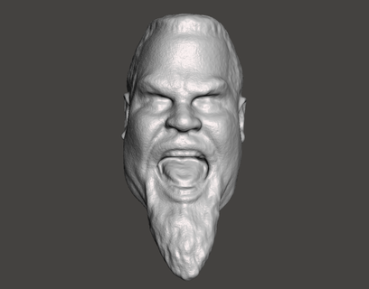 wwe wwf ljn style jim anvil neidhart head sculpt wrestling figure toy sculpture 3d print model - Mito3D