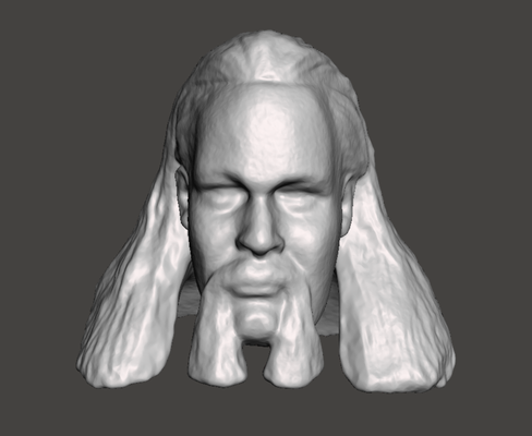 wwe wwf ljn estilo palanqueta valiente personalizado cabeza esculpir lucha figura juguete escultura 3d print model - Mito3D