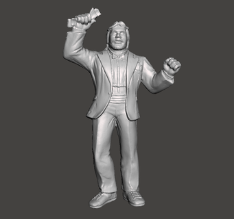 wwe wwf ljn stile milioni dollaro uomo ted dibiase figura wrestling giocattolo scultura 3d print model - Mito3D
