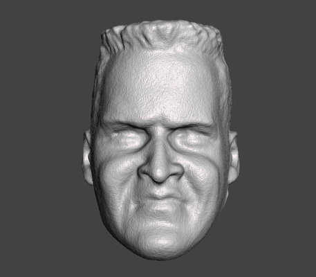 wwe wwf ljn style mountie custom head sculpt wrestling figure toy sculpture 3d print model - Mito3D