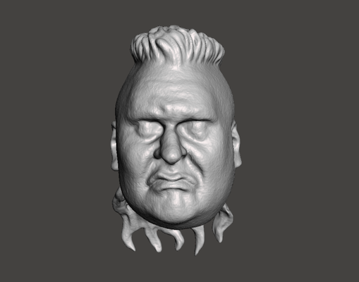 wwe wwf ljn style nasty boys brian knobbs custom head sculpt wrestling figure toy sculpture 3d print model - Mito3D