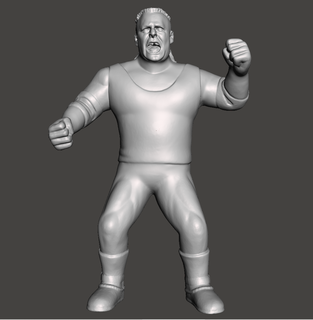wwe wwf ljn style nasty boys jerry saggs custom figure wrestling toy sculpture 3d print model - Mito3D