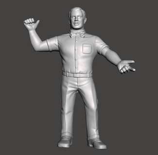 wwe wwf ljn stile rif figura vari wrestling giocattolo scultura 3d print model - Mito3D