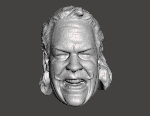 wwe wwf ljn style ron bass custom head sculpt wrestling figure toy sculpture 3d print model - Mito3D
