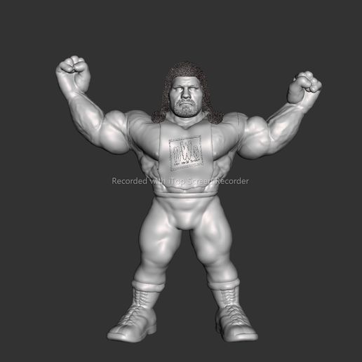 wwf wwe costear Scott Steiner Arte lucha 3D print model - Mito3D