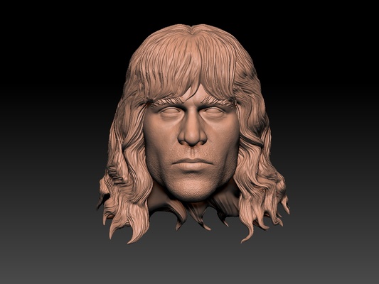 wwf kerry von erich action figure douane tête jeu wwe nouveau 3d print model - Mito3D