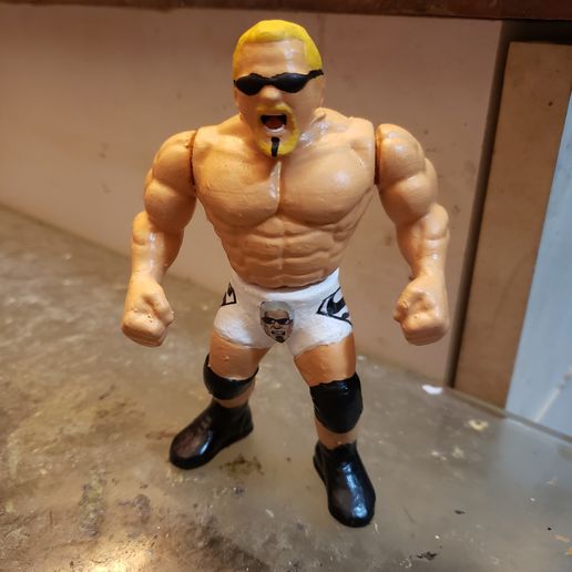 wwf wwe aew ecw wcw Arte 3D print model - Mito3D