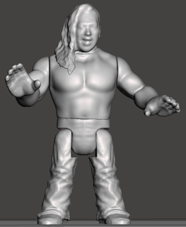 wwf wwe aew ecw wcw retro 3d print model - Mito3D