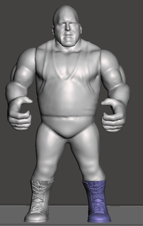 wwf wwe yeniden ECW wcw retro Sanat 3d print model - Mito3D