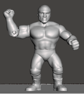 wwf wwe nouveau ecw wcw rétro 3d print model - Mito3D