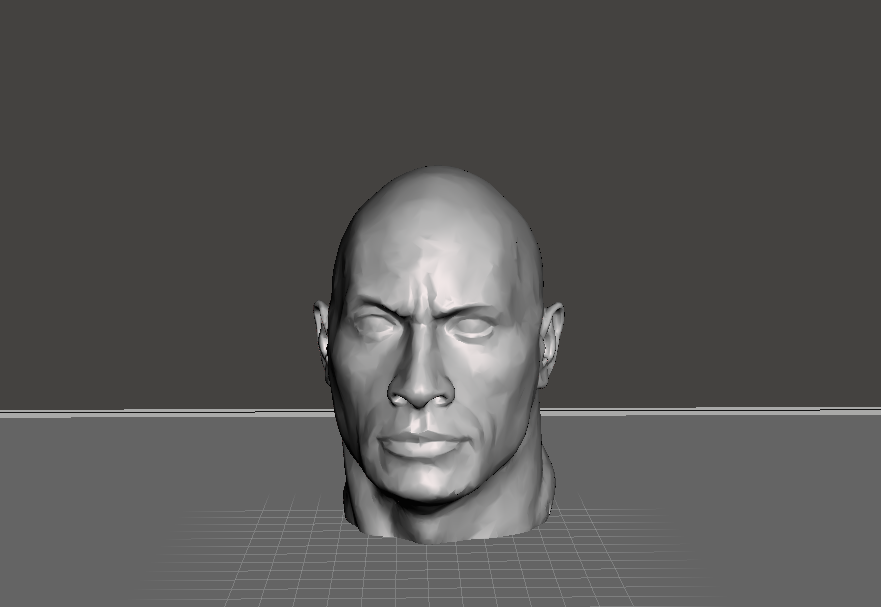 wwf wwe ljn hasbro rock head 3D print model - Mito3D