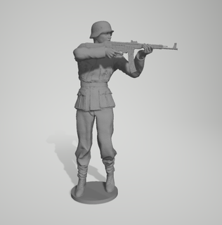 wwii alemão 1 35 jogos ss ww militares soldado 3d print model - Mito3D
