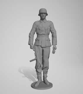 wwii german 1 35 Game ss 1/35 ww military soldier 3d print model - Mito3D