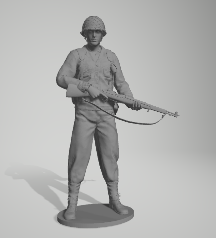 İkinci Dünya Savaşı gi 1 35 ww askeri asker 3D print model - Mito3D