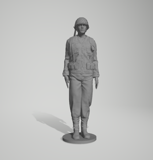 Guerra Mundial gi 1 35 ww militar soldado 3d print model - Mito3D