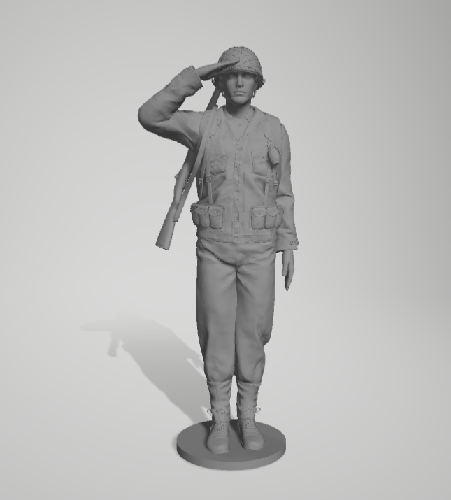 İkinci Dünya Savaşı gi 1 35 ww askeri asker 3D print model - Mito3D