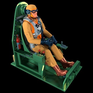 Guerra Mundial piloto juguetes acción figura 3d impresión estrella guerras maravilla dc historietas friki funko popular avión rc cartulina 3d print model - Mito3D
