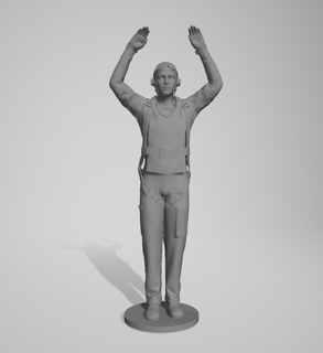 wwii pilot 1 35 ww military soldier 3d print model - Mito3D