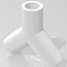 wye conector covid-19 de la herramienta respirador y el conico 3d print model - Mito3D
