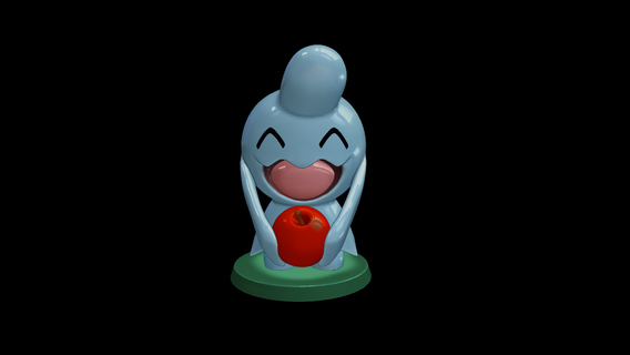 blancheur Pokémon figure animal caractèreamour caractère anime nintendo Pomme wobbuffet cendre Pikachu charizard mewtwo art statue diorama 3d print model - Mito3D