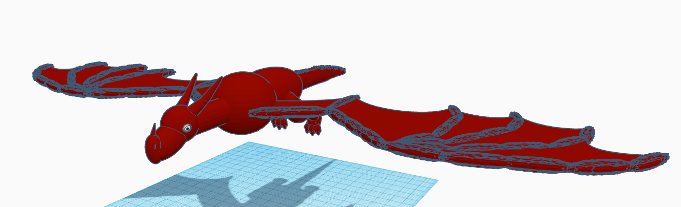 Wyvern Dragão fantasia Magia 3D print model - Mito3D