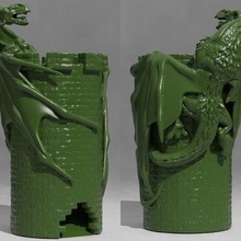 wyvern dice tower game dragon toy accessories 3d print model - Mito3D