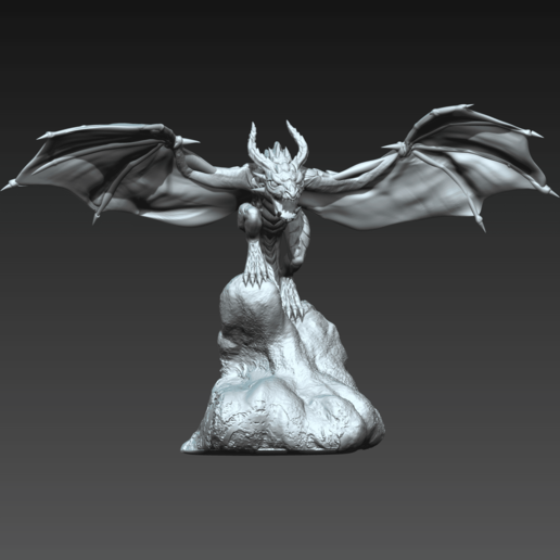 Wyvern petit pose table créature dragon miniature imprimable warcraft rpg donjons Dragons 3D print model - Mito3D