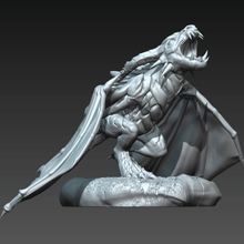 wyvern whelp pose tabletop creature dragon miniature printable warcraft rpg dungeonsanddragons 3d print model - Mito3D