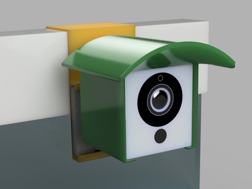 wyze cam v2 cover window sash mount wyzecam camera 3D print model - Mito3D