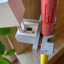 wyzecam outdoor cam pole rod mount wyze diy 3d print model - Mito3D