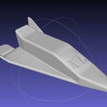 x-20 dyna-soar spaceplane rough model art 3d-printing miniature space spaceflight dynasoar 3d print model - Mito3D