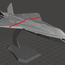x-27 tiburon mako interceptor aircraft from combat 3d print model - Mito3D