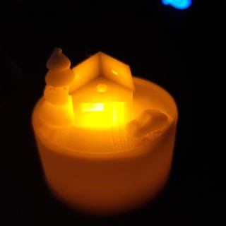 mas LED Teelicht Startseite Mantel mas Weihnachten Santa claus LED Licht Tee Licht fröhlich Weihnachten 3d print model - Mito3D