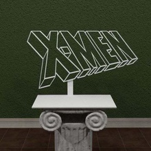 x-men comic logotipo art señales de logotipos xmen wolverine superhéroe super la tormenta marvel comics los heros héroe gambito cómic 3d print model - Mito3D