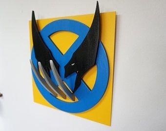 x men Wolverine duvar Sanat süper kahraman hayret Deadpool Kostüm oyunu intikamcı oyuncak 3d pençe deko dekorasyon hayvan Kurt Demir adam tasarım 3d print model - Mito3D