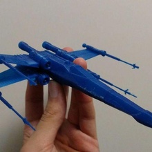 x wing combatiente 3 partes vehiculos 3d print model - Mito3D