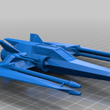 x-wing star wars art ship dark vador 3d print model - Mito3D