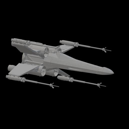 x wing yıldız savaşçısı 3D print model - Mito3D