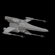 x wing caccia stellare 3d print model - Mito3D