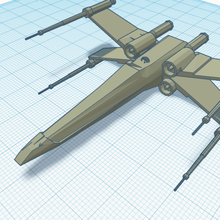 x-wing aracı yıldız savaşlar 3d print model - Mito3D