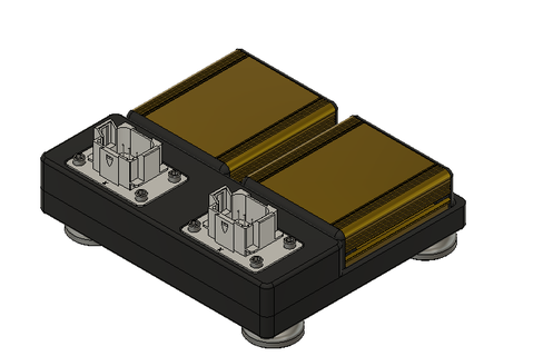x2 24v 12v mag montare Tedesco spina adattatore gadget gme riduttore 3d print model - Mito3D