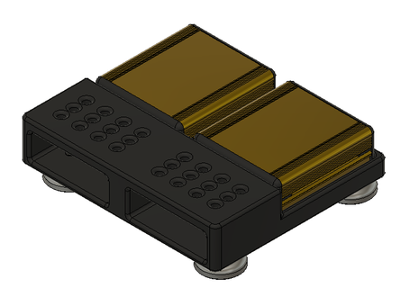 x2 24v 12v basit mag binmek gadget gme redüktör zip bağlar kelepçeler 3d print model - Mito3D