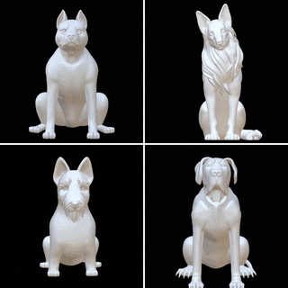 x4 Rasse Hund Pack Kunst amerikanisch Mitarbeiter großartig Däne schottisch Terrier schweizerisch Schäfer niedrig poly Katze Tiere 3d 3d print model - Mito3D