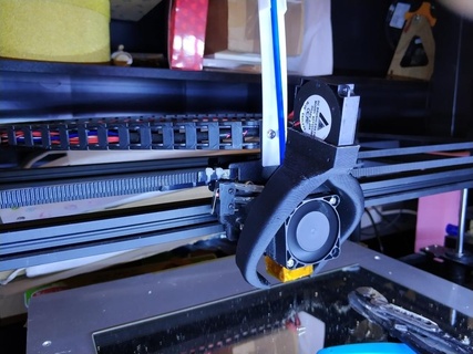 x5s fang oem fan duct assembly - easy & sturdy print Tools fan duct fang tronxy x5s x5s-400 3d printer parts 3d printer  3d print model - Mito3D