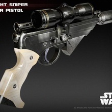 x-8 noches de francotirador juego la guerra los clones starwars props scalemodel cosplay blasters 3d print model - Mito3D
