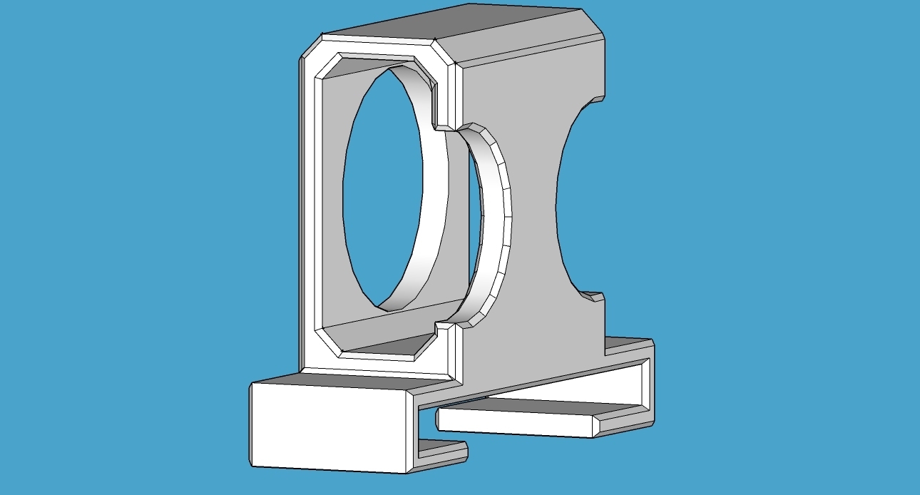 x axis side filament guide - ender 3 s1 pro 3D print model - Mito3D