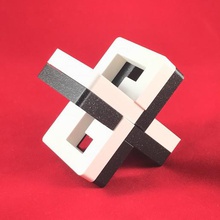 x rompecabezas juego de puzzle 4 pieza piezas juguete un java 3d print model - Mito3D