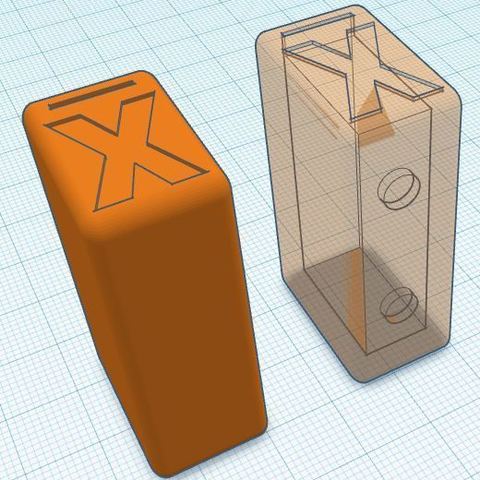 x-ato de 11 lâmina caixa descarte ferramenta porta-ferramentas caixas xacto navalha faca lâminas 3D print model - Mito3D