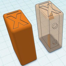 x-ato de 11 lâmina caixa descarte ferramenta porta-ferramentas caixas xacto navalha faca lâminas 3d print model - Mito3D